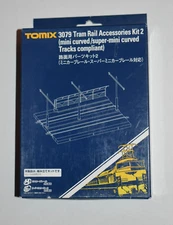 Tomix 3079 Tram Rail Accesories Kit 2 mini curved / super mini curved Tracks NEW