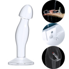 Weicher und flexibler Clear Analdildo 16 cm, verführerisches Vergnügen