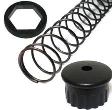 Tire Changer Hexagonal Bars Compression Spring Plastic Press Cap Rubber Washer