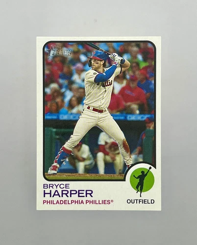 2022 TOPPS HERITAGE BRYCE HARPER 52/100 MINI SSP CASE HIT