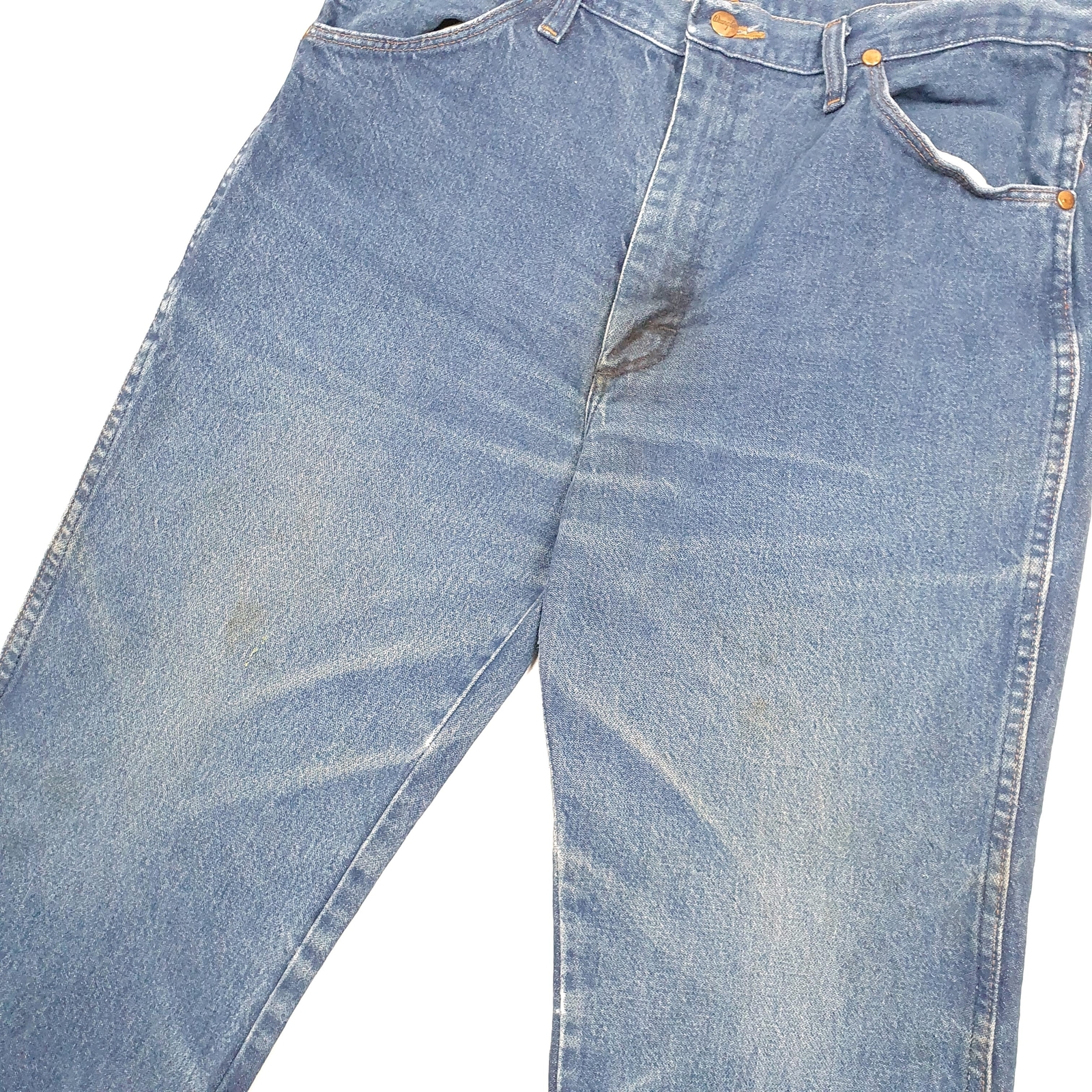 Mens LEE Regular Regular Fit Blue Denim Jeans Trousers W35 L29 image 4