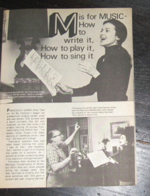 SOAP OPERA STARS Francesca James ONE original 70s magazine page PHOTO