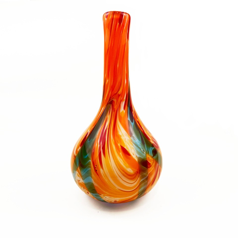 Vintage mid century modern multicolored vase eBay