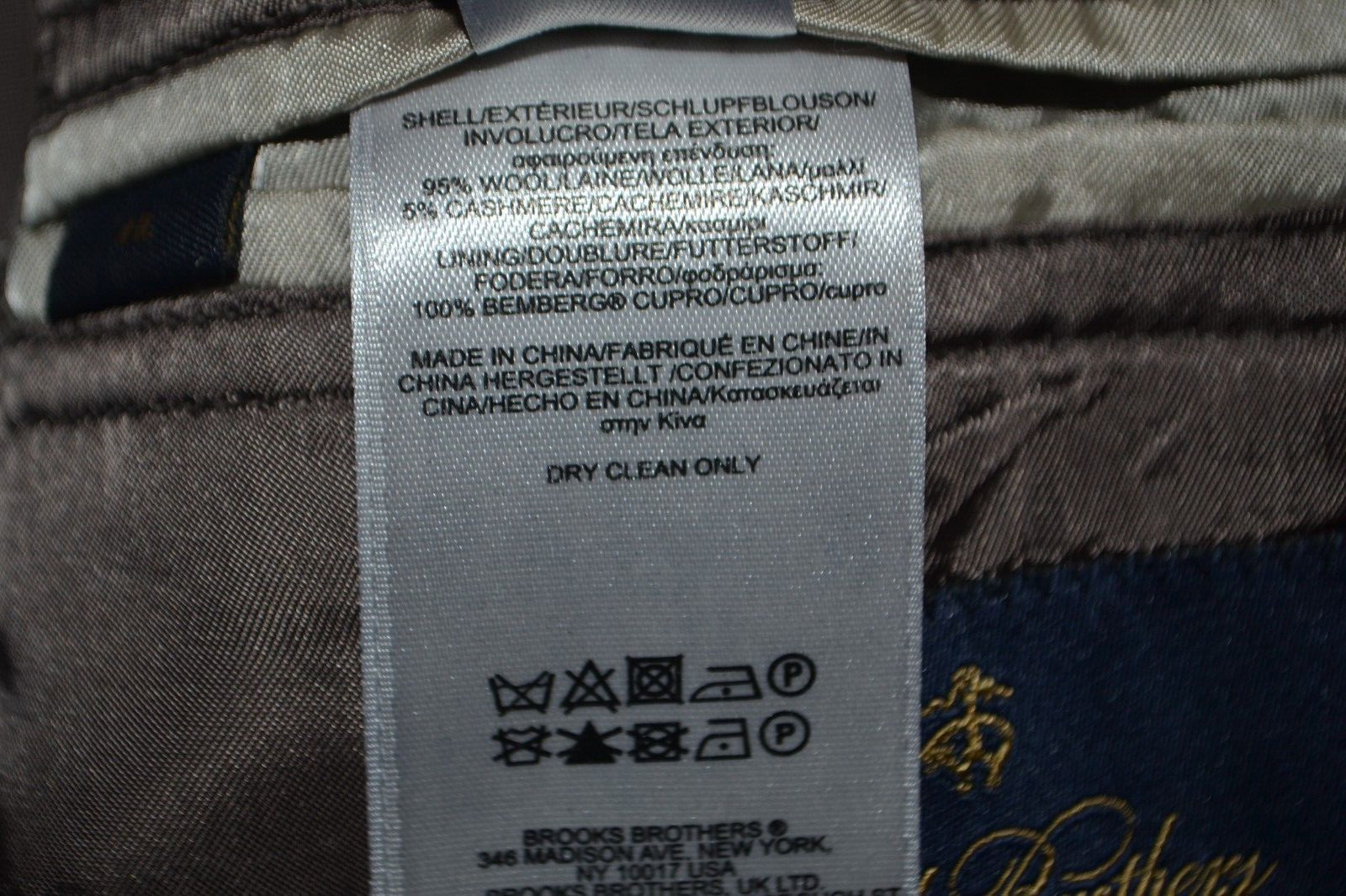 Brooks Brothers Men 1818 Madison Elbow Patch Wool Blend Plaid Sports Coat Sz 41L thumbnail 13