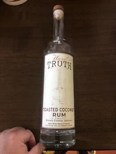 EMPTY Hard Truth Toasted Coconut Rum Bottle 750 ml Craft Local Indiana 