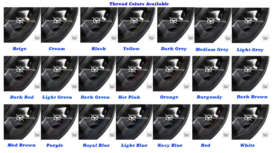 PARA VOLVO PV 544 CAPA DE VOLANTE DE COURO PRETO REAL COSTURA VERMELHA 1958-1966 - Imagem 3 de 4