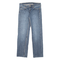 CARHARTT Womens Jeans Blue Slim Straight Stone Wash W26 L29