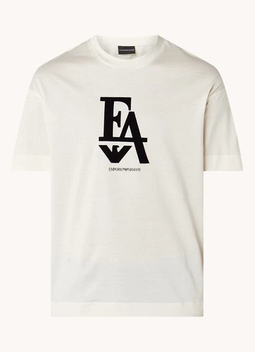 Emporio Armani Men's White cotton T-Shirt Round neck , Size M*L*XL*XXL*XXXL New