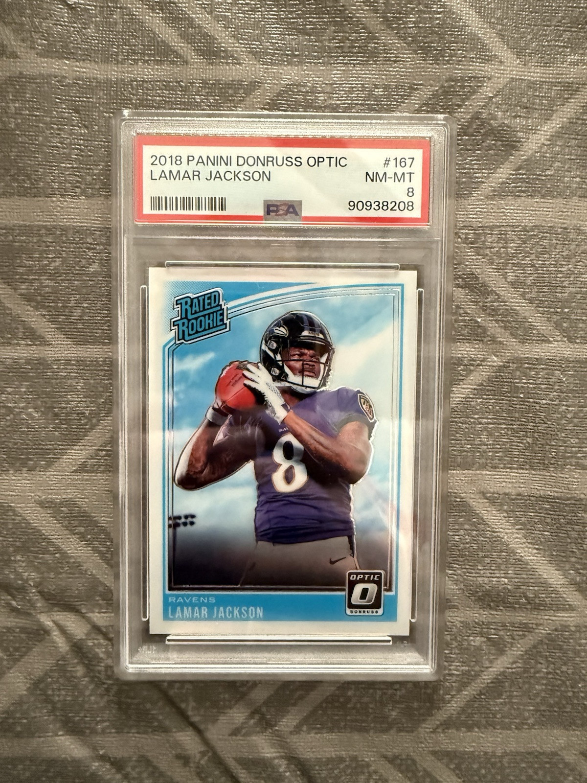 2018 Donruss Optic - Rated Rookie #167 Lamar Jackson (RC)