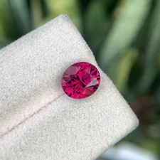 Certified 3.52 Cts Natural Minor Included Purple Rhodolite Garnet Oval Tanzania