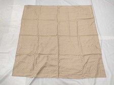 Louis Vuitton Monogram Shawl Scarf Beige Silk Wool w/Box
