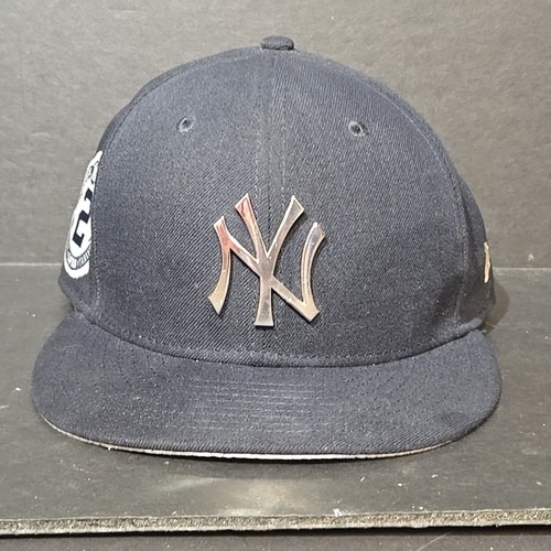 NY Yankees Derek Jeter NEW ERA Hat Cap 59Fifty Sze 7 1/2 FINAL SEASON Metal Logo - Picture 2 of 15
