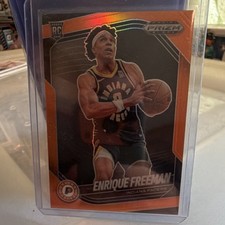 Panini 2024-25 Prizm Black Enrique Freeman Pacers RC Orange Prizm /49 #245