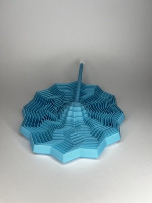 3D-gedrucktes Zappelspielzeug, fraktaler sensorischer Zappelstern mit Griff, sechseckige Form