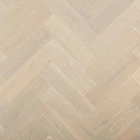Herringbone Engineered Wood Flooring 10mm Brushed Oak 0.96m² Pack