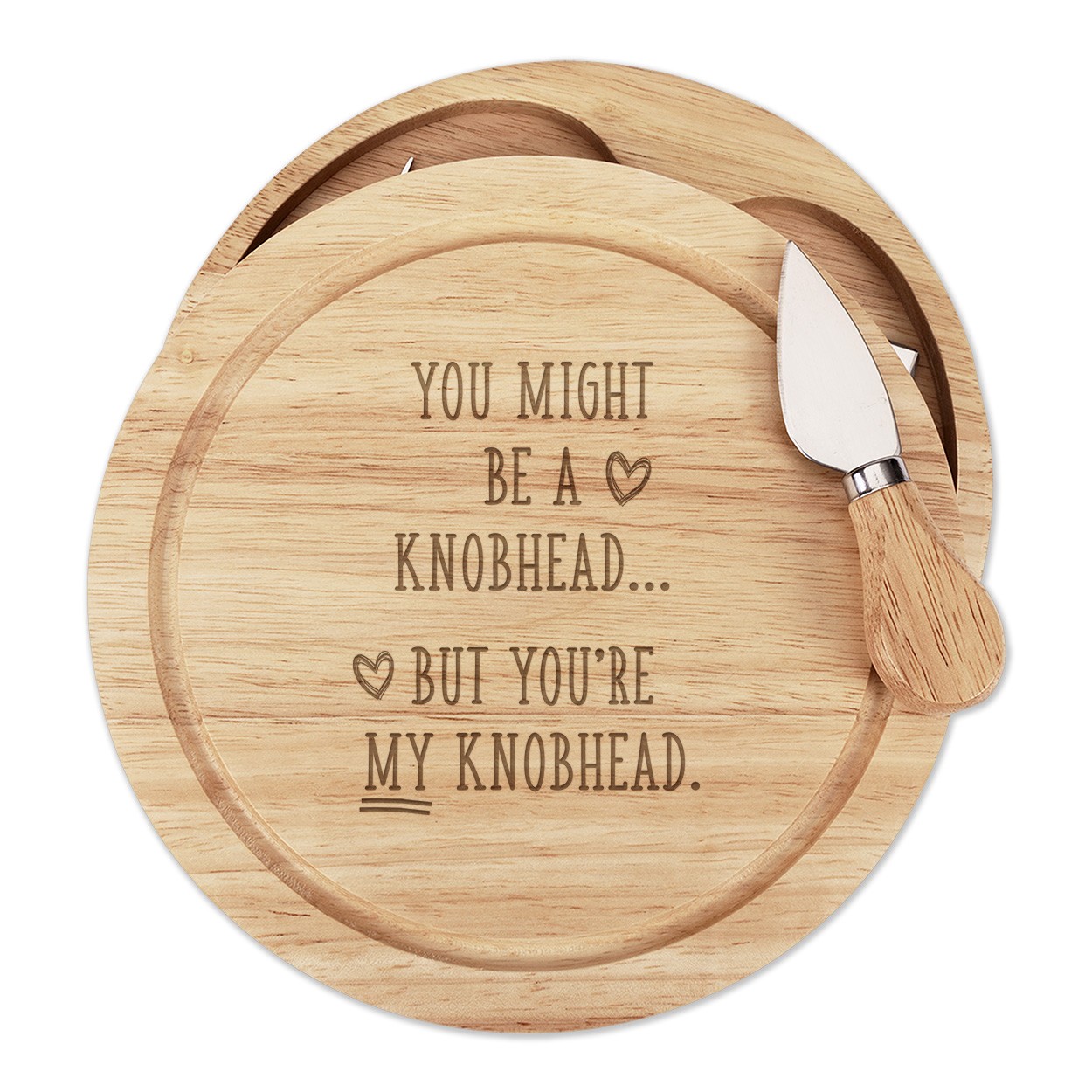 You Might Be A Kn-head Cheese Board Knife Set Valentines Day