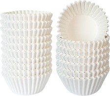 Non-stick 500 Count White Mini Cupcake Liners Baking Food-grade Cupcake Wrapper