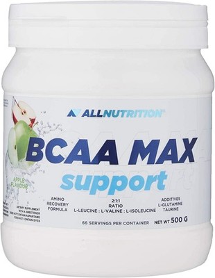 Allnutrition BCAA Max Support Apple 500g / 66 serv 05/26 + Samples