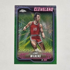 2024-25 Topps Chrome - Lenny Wilkens, Lenny Wilkens #14 Green Topps Refractor