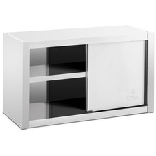 Wandh&auml;ngeschrank Schiebet&uuml;r H&auml;ngeschrank Edelstahl H&auml;ngeoberschrank 100 x 45 cm