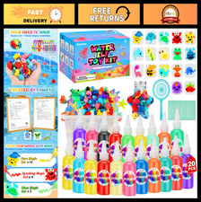 Magic Water Elf Toy Kit - 20 Gel Colors, Glow-in-the-Dark, 18 Molds, DIY Aqua Cr