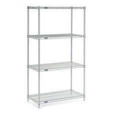 Nexel 18246C Nexel Chrome Wire Shelving 24"W X 18"D x 63"H