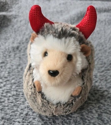 Douglas Cuddle Toys 5  Spunky the Hedgehog Super Plush #15890 Lovey Animal Horns