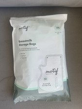 Motif Breastmilk Storage Bags 100 Count, BPA-Free, Leak-Proof - NEW  Unopened