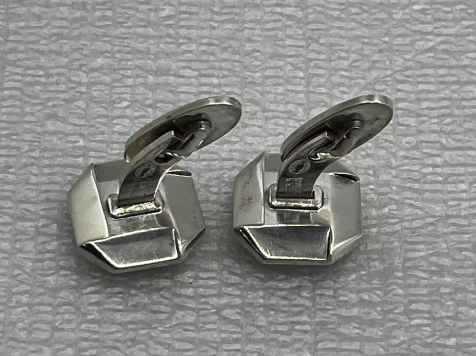 Gemelli GEORG JENSEN DANIMARCA da uomo in argento sterling onice 6,0 cm #202 - Immagine 4 di 4