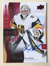 Jiri Patera  2023-24 Upper Deck Premier Hockey Auto Red Parallel Rookies #136