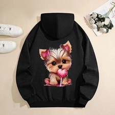 Printed Trendy Casual Loose Hoodie 400G Thick Fall/Winter Outerwear Sweatshirt