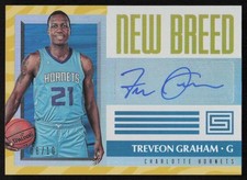 2017-18 Panini Status New Breed Rookie Auto Gold Treveon Graham /10 Hornets