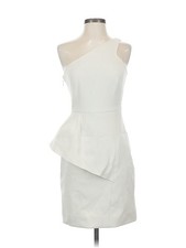Halston Heritage Women White Cocktail Dress 0