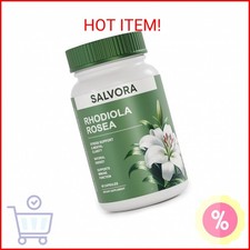 Salvora Rhodiola Rosea Supplement   Golden Root Adaptogen Capsules - Rhodiola Ro