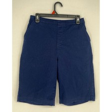 Denim Co Shorts Womens Medium Navy Blue Pull On Elastic Waist Pockets A89434