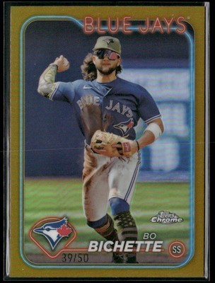 Bo Bichette 2024 Topps Chrome #27 #/50 Toronto Blue Jays