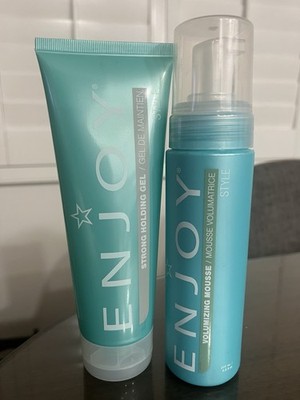 Enjoy Strong Hold Gel And Enjoy Volumizing Mousse New Sealed