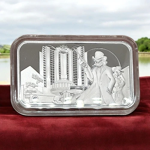 All-Chips - Gangster Scrooge - Plaza Hotel - 1 oz .999 Proof Silver Bar #46/100