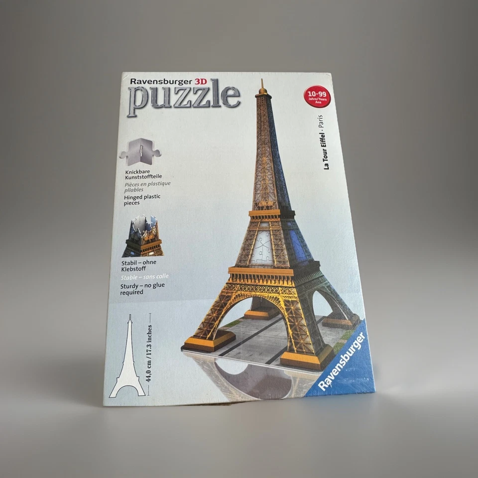 Rompecabezas 3D Ravensburger La Tour Eiffel Paris 216 piezas con bisagras fácil clic Foto 2 de 4