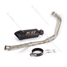 Mt-03 2014-25 For Yamaha Yzf R3 R25 Full System Exhaust Tips Black Muffler 51mm
