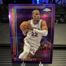 Topps 2025-26 Chrome Purple Refractor Oshae Brissett #20 76ers /75 Basketball