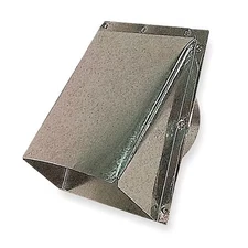 Dayton 3F837 Outside Air Inlet Cap W/Bird Screen, 4 In