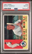 1960 Topps Mickey Mantle #350 PSA 8