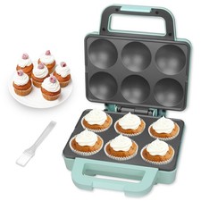 SugarWhisk 6-Count Cupcake Maker Machine, Bak...