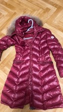 Moncler Damen langer Daunenmantel Rot Gr. 4 m...