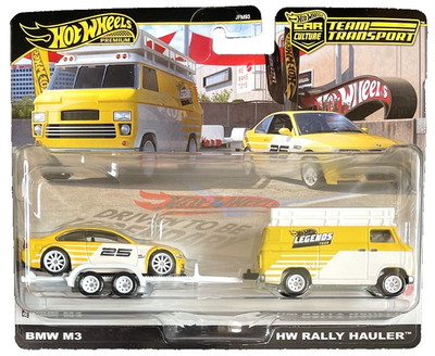 Hot Wheels BMW M3 E46 Rally Hauler Legends Tour Team Transport 2025 1:64 Modell