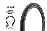 28 Zoll Fahrrad Reifen 40-622 City Bike Trekking Bike 28X1.50 Pannenschutz