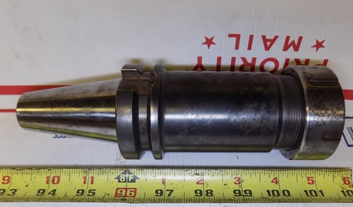BT40 extended ER40 collet chuck tool holder 1" capacity 5" gage length project