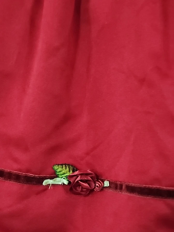 Amber Celeste For Biscotti Girls Red Holiday Dress Size 6 Preowned - Image 2 of 4