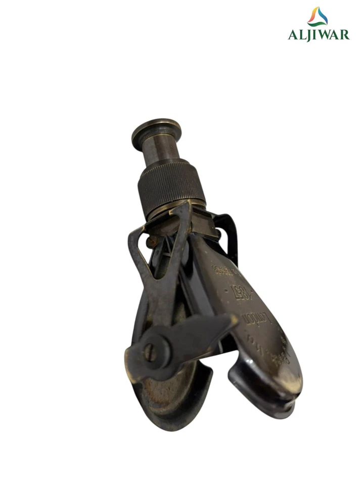 Handmade Brass Antique Binoculars with Leather Case Nautical Gift Decor - Image 3 of 4